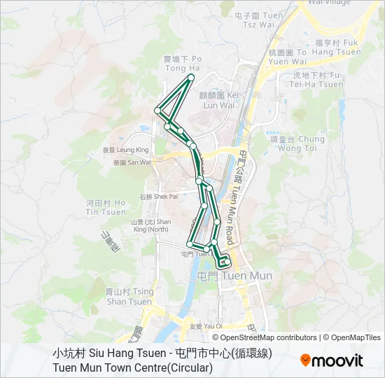 40 Bus Line Map