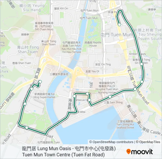 41 Bus Line Map