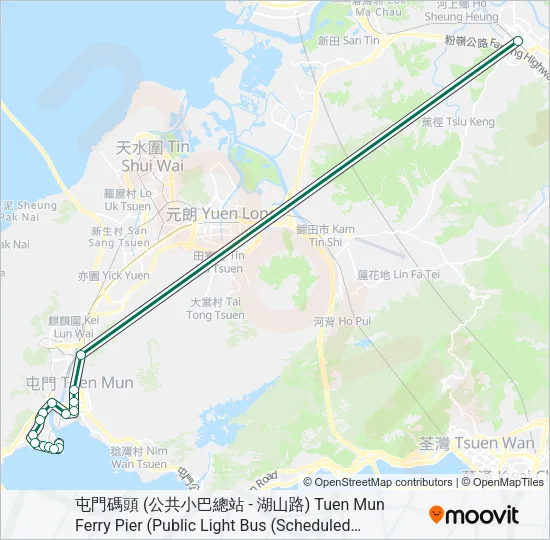 44 Bus Line Map