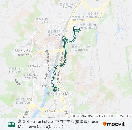 46 bus Line Map