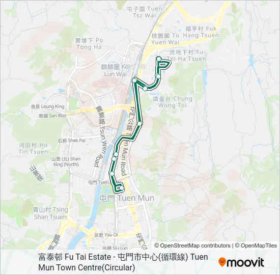 46 Bus Line Map