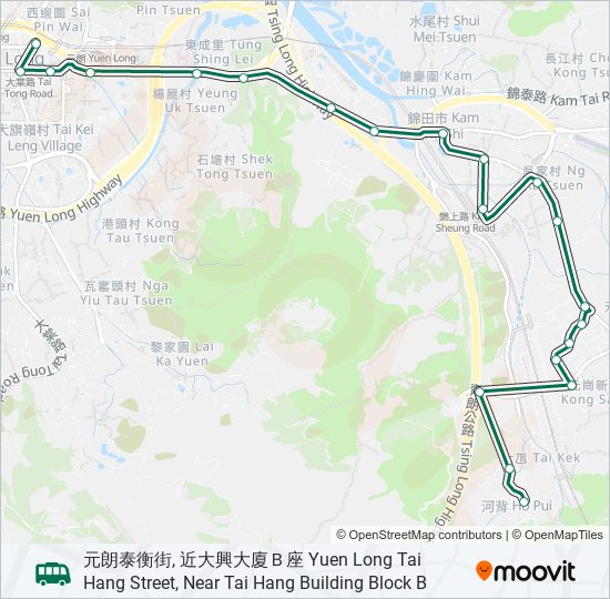 71 bus Line Map