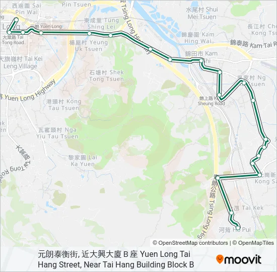 71 Bus Line Map