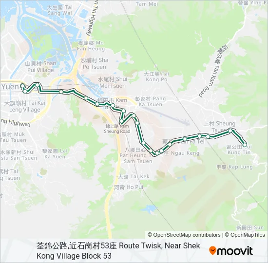 72 Bus Line Map