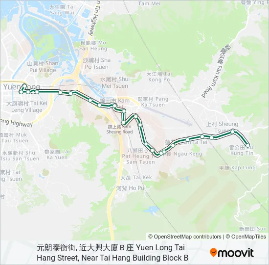 72 Bus Line Map
