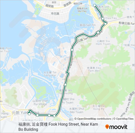 巴士75的線路圖