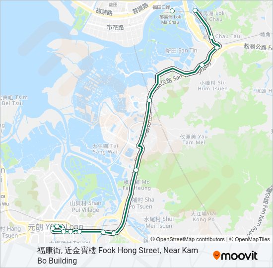 巴士75的線路圖
