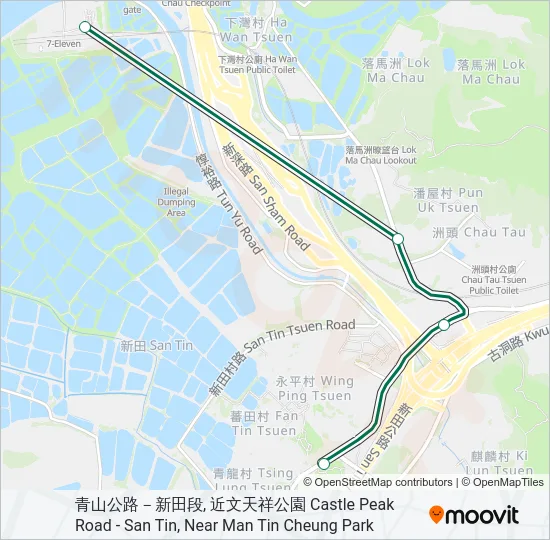 75 Bus Line Map