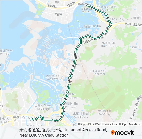 75 Bus Line Map