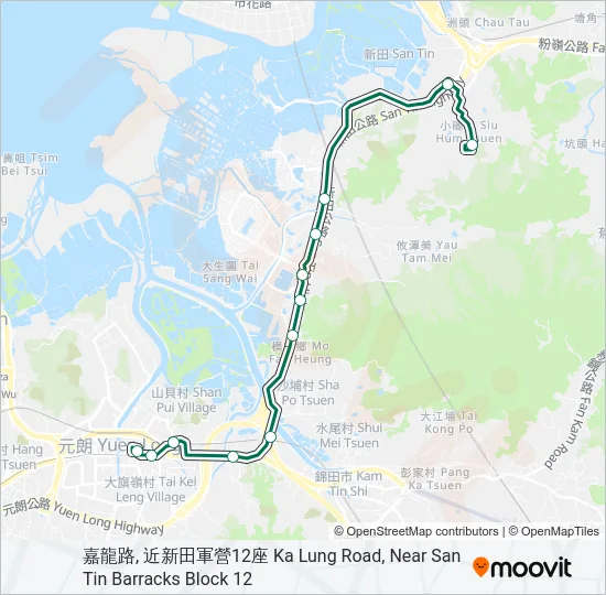 76 Bus Line Map