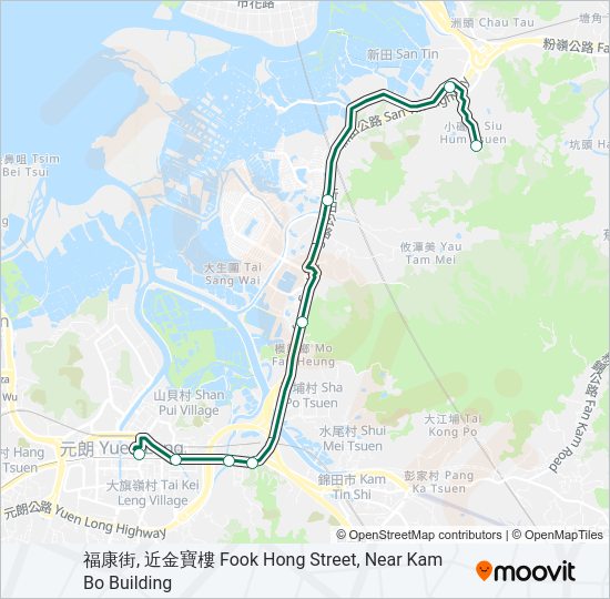 巴士76的線路圖
