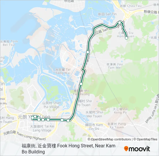 76 Bus Line Map
