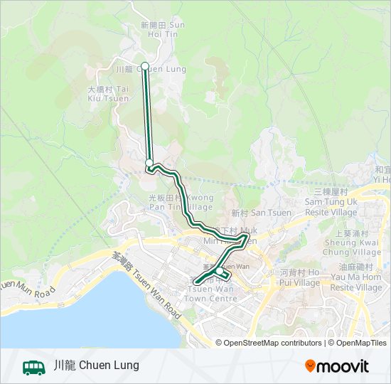 80 bus Line Map