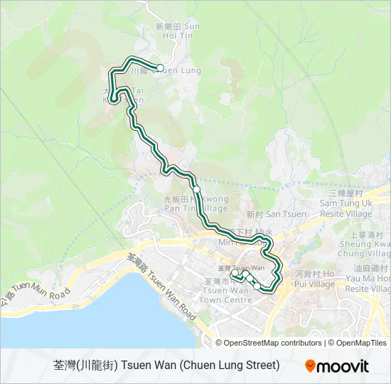 80 Bus Line Map