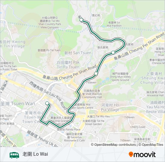 81 bus Line Map