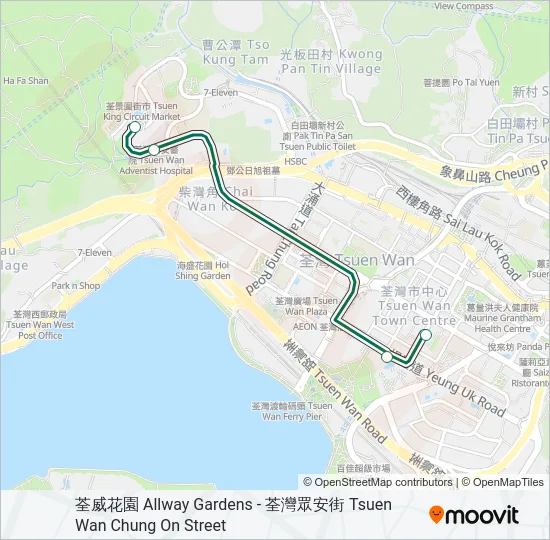 84 Bus Line Map