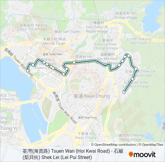 巴士86的線路圖