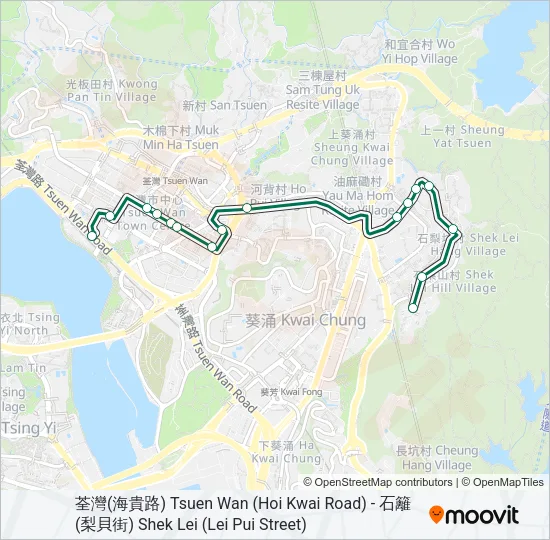 86 Bus Line Map