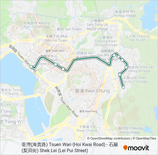 巴士86的線路圖