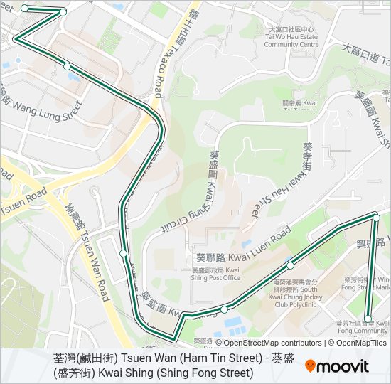 巴士87的線路圖