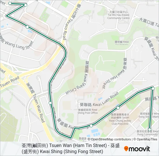 87 Bus Line Map