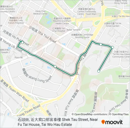 89 Bus Line Map