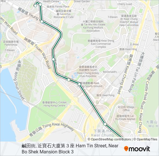 巴士91的線路圖