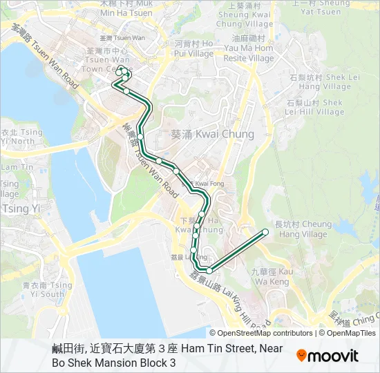 93 Bus Line Map