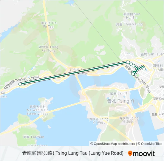 96 Bus Line Map