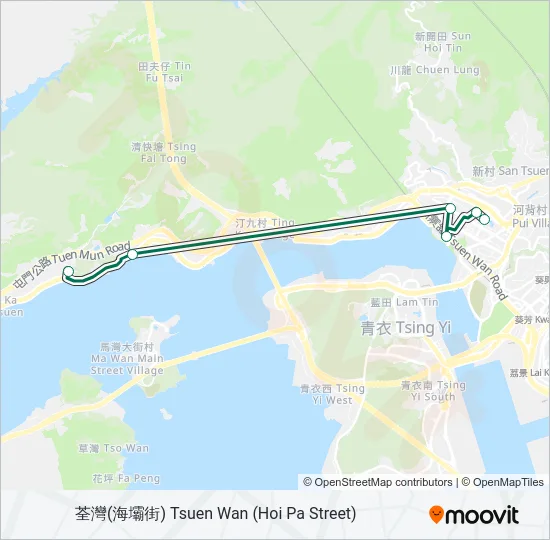 96 Bus Line Map