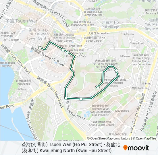 98 Bus Line Map
