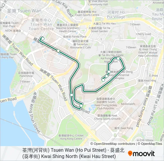 98 Bus Line Map