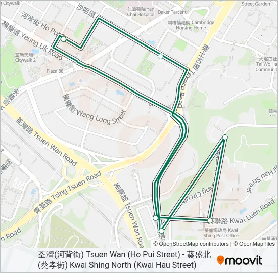 98 Bus Line Map