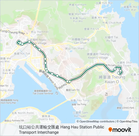 102 Bus Line Map