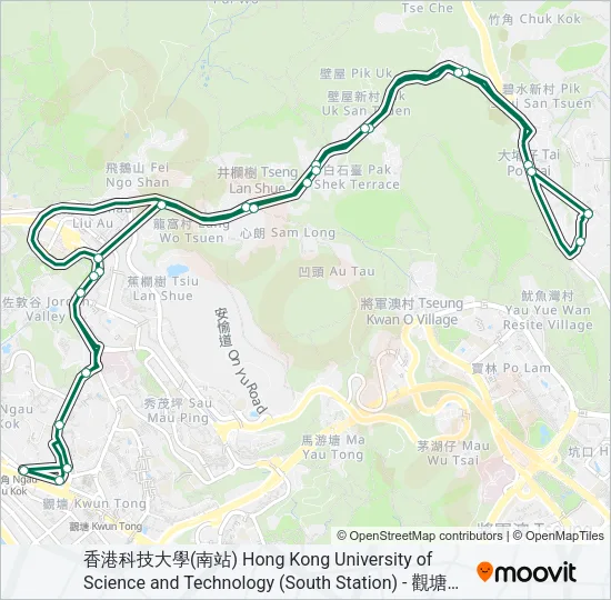 104 Bus Line Map
