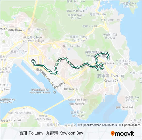 106 Bus Line Map