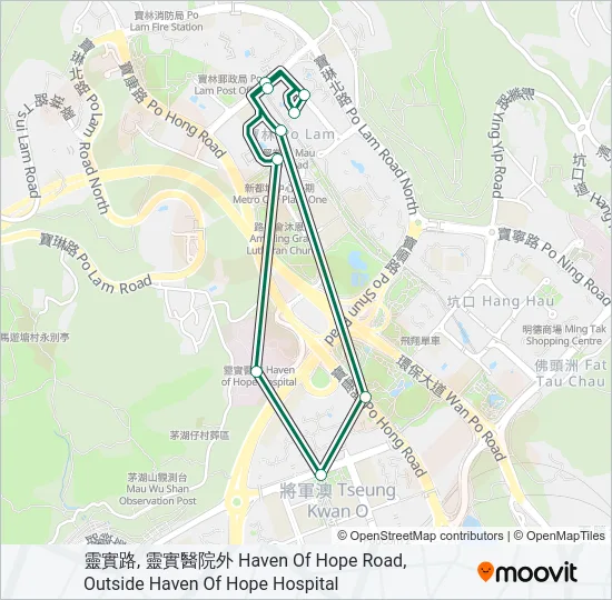 107 Bus Line Map