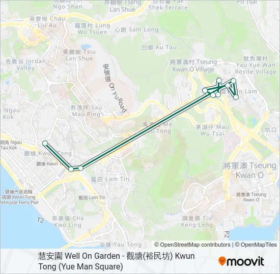 巴士10M的線路圖