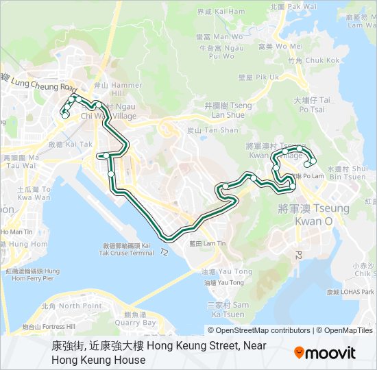 巴士111的線路圖