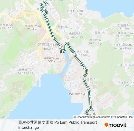 115 Bus Line Map
