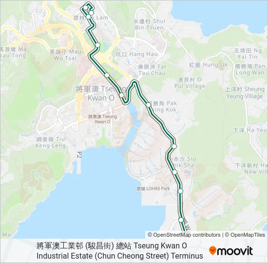 115 Bus Line Map