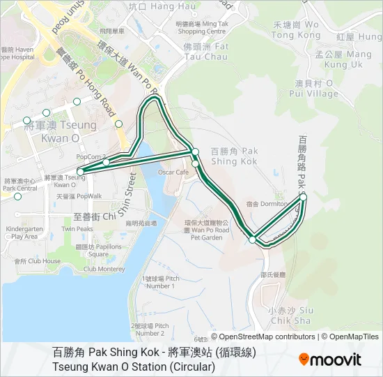 116 Bus Line Map