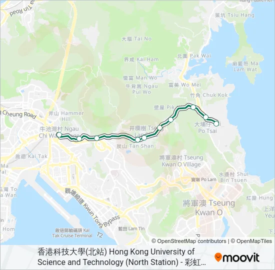11B Bus Line Map