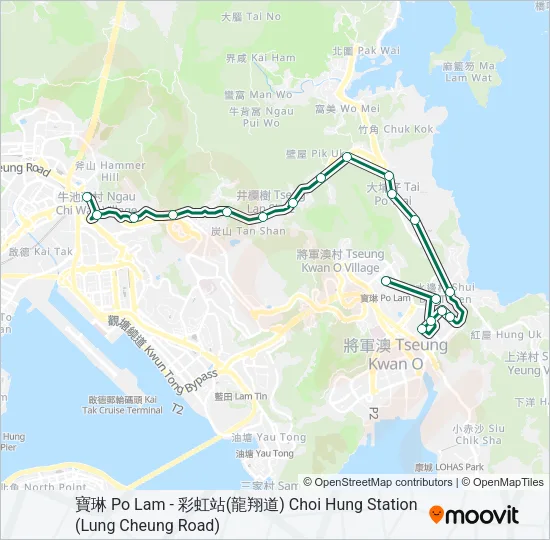 11S Bus Line Map