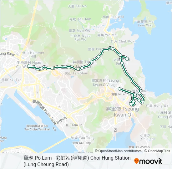 11S Bus Line Map
