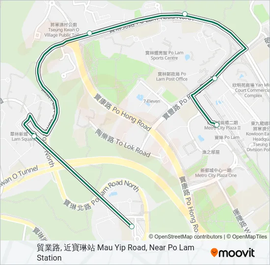 15M Bus Line Map