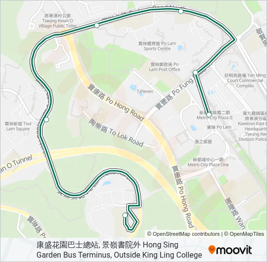 15M Bus Line Map