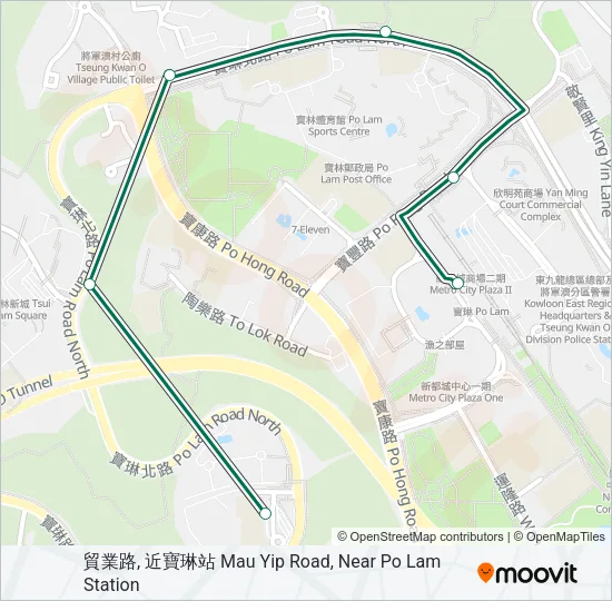 15M Bus Line Map