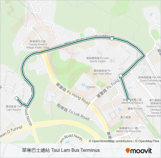 17M Bus Line Map