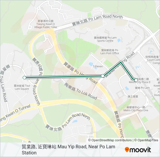 17M Bus Line Map
